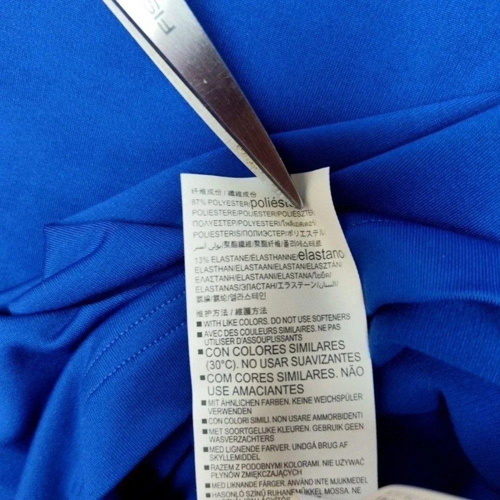 Under Armour Shirt Mens M Blue ColdGear Compression‎ Mock Base Layer Tagless